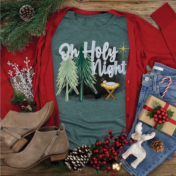 Love in Faith Oh Holy Night Medium Shirt - Picture 2 of 2
